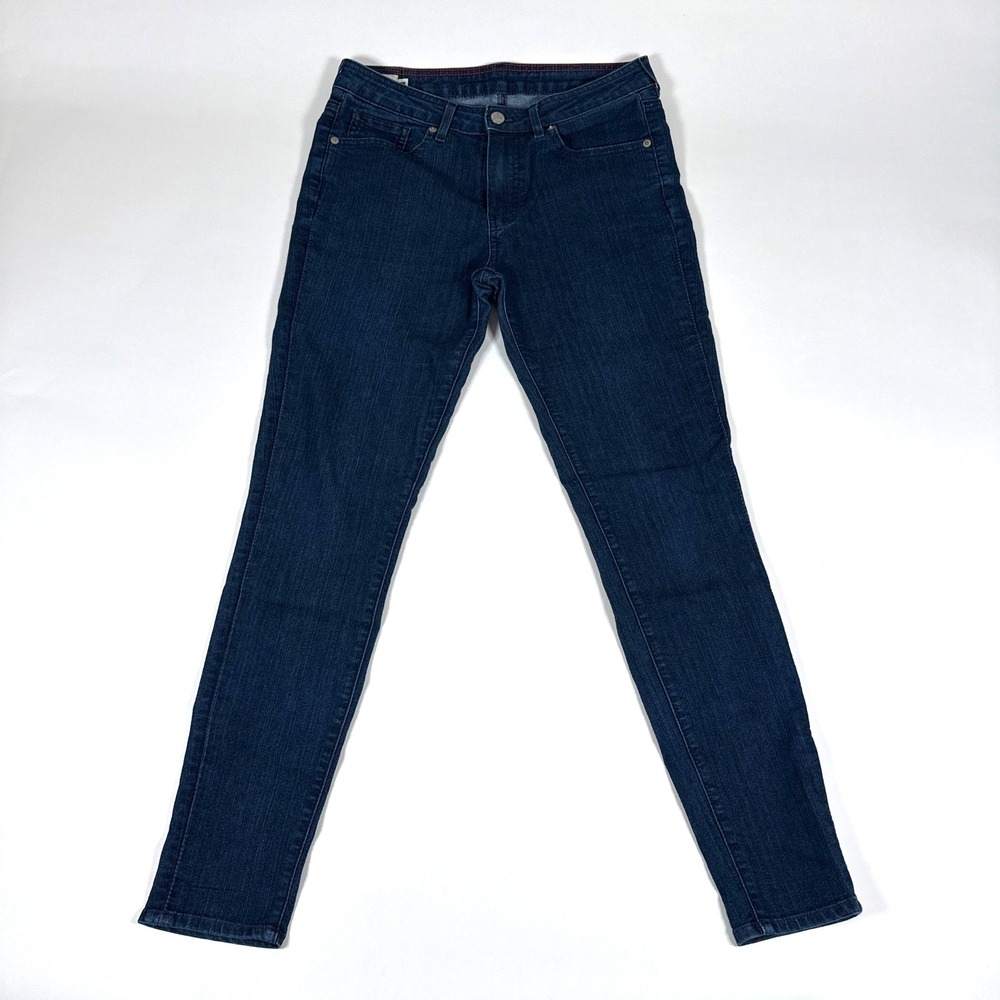 American Giant Jeans Womens 29 Blue 218 Skinny Dark Indigo Mountain Wash USA